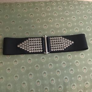 Black Belt with Silver accent closure